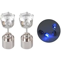 1 par de pendientes con luz LED intermitente, para decoración de