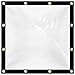 2x2m Bâche imperméable Robuste, bâche en Plastique PVC imperméable de d'épaisseur avec Oeillets, bâche Transparente pour Couverture végétale, auvent Isolant en Film antigel imperméable Transparent