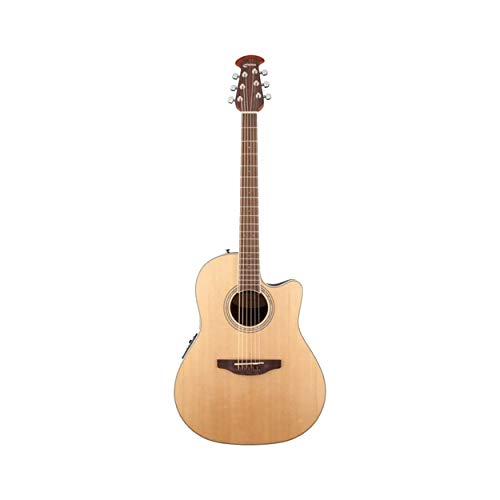 Ovation Celebrity Collection 6 String Acoustic-Electric Guitar, Right, Natural Cedar (CS24C-4)