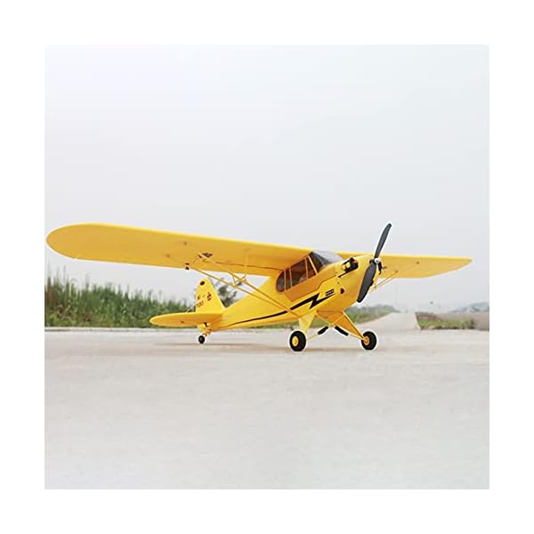 Mayoaoa Flugzeug Ferngesteuert Groß Erwachsene, Dynam Piper J3 Cub RC Flugzeug EPO Trainer Starrflügelflugzeug, RC… – Bild 8