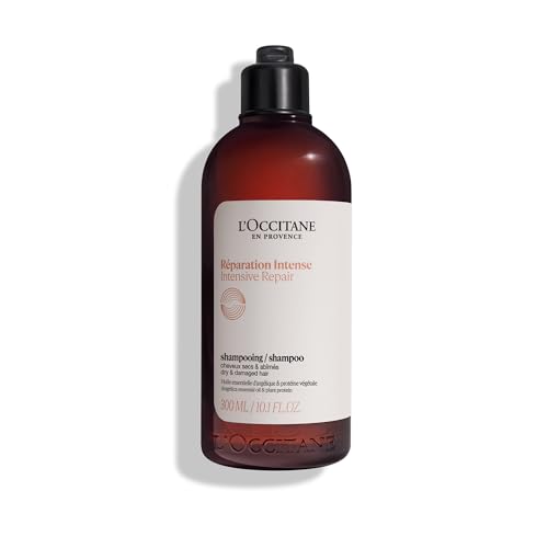 L'OCCITANE - Champú Reparación intensa - 300 ml - Cabellos secos y dañados - Fabricado en Francia