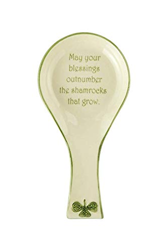 Celtic Classics Irish Blessing Relief Pattern Celtic Link Shamrock Spoon Rest