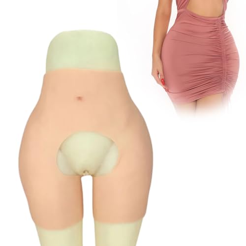 Culotte fausses hanches en silicone à entrejambe ouvert pour l'effet fesses rebondies