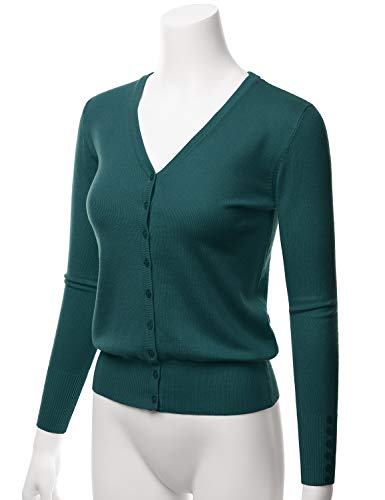 Image of LALABEE Women's V-Neck Long Sleeve Button Down Sweater Cardigan Soft Knit(S-XXL)