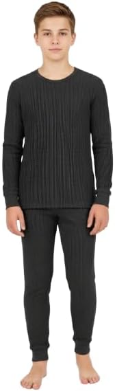 Anti-Bacterial Solid Kids Thermal Top & Bottom Unisex Set