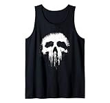 Marvel Punisher Faded Grunge Skull Logo Tank Top