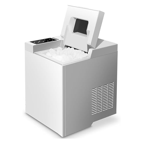Máquina de Hielo Compacta y Portátil, 33LBS/24H Acero Inoxidable miniatura 1