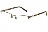 MEN BURBERRY EYEGLASSES BE1282 1008 BRUSHED GUNMETAL 55-145