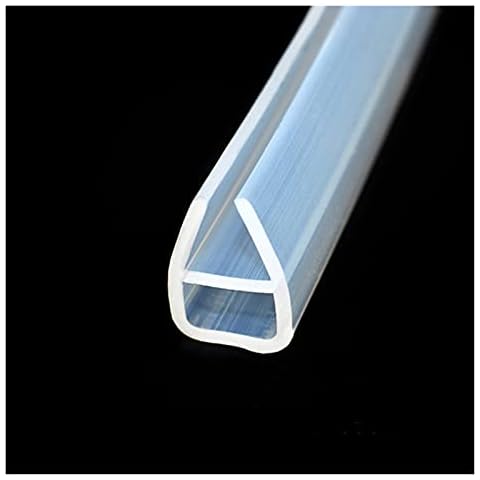 Overhil1s Shower Screen Seal Strip, 2M U Shape Sealing Strips Silicone Shower Screen Seal Sliding Strip Rubber For 6/8/10/12mm Glass Window BathRoom Door (Color : U, Size : 10mm) Cover