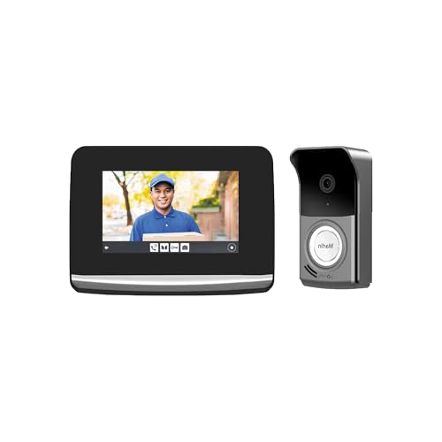 Visiophone V500 Pro io pour Somfy- Interphone Vidéo Connecté - Installation en Saillie - Alimentation Bloc Secteur - Écran Tactile 7’’ - Commande Portail & Portillon - Vision Nocturne - Technologie io