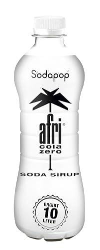Sodapop Sirup afri cola zero, ohne Zucker, schnell & einfach zubereitet, 1 Flasche ergibt 10 L Fertiggetränk, 500 ml