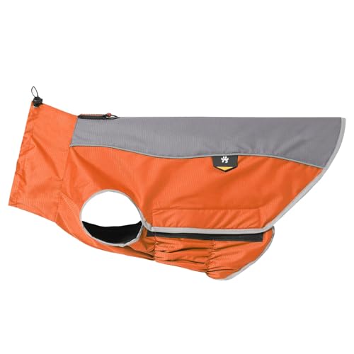 IUOUTG 防水犬用レインコート 反射ファッション 冬用暖かいスポーツ犬用ジャケット ジッパー&リードホール付き 中型・大型犬用の風防ジャケット