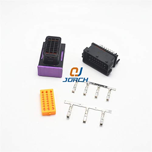 Davitu 5 Set FCI ECU Connector 24 Pin 24 Way Male And Female automotive Housing Sealed Connectors Plug Socket 211PC249S8005 - (Package: 10 sets)