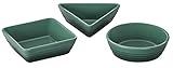 Le Creuset Stoneware Set of 3 Tapas Dishes, Artichaut