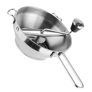 SHINEOFI Edelstahl Passiermühle Manuell für Babynahrung