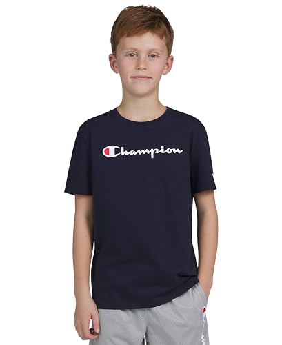 Champion Boys Tee Shirt Short Sleeve Logo T-Shirt for Kids - image 2