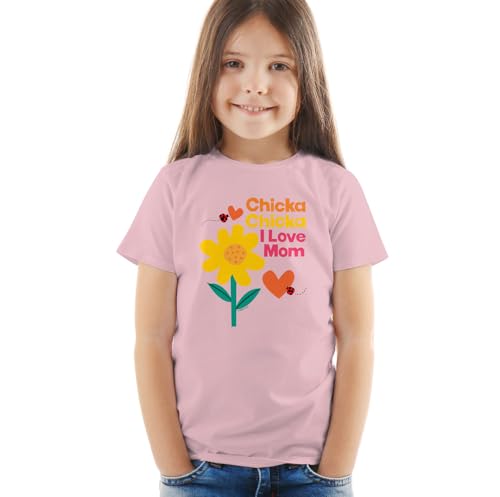 Chicka Chicka Boom Boom I Love Mom Kids T Shirt for Youth Toddler Boys and Girls
