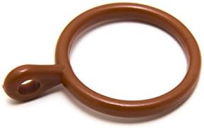 1,000 x Curtain Pole Ring Fixed Eye Medium Brown Plastic 25MM ID 33MM OD