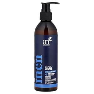 Artnaturals Natural Beard Shampoo Wash – (8 Fl Oz / 236ml) – Infused with Aloe Vera, Tea Tree and Jojoba Oil – Sulfate Free