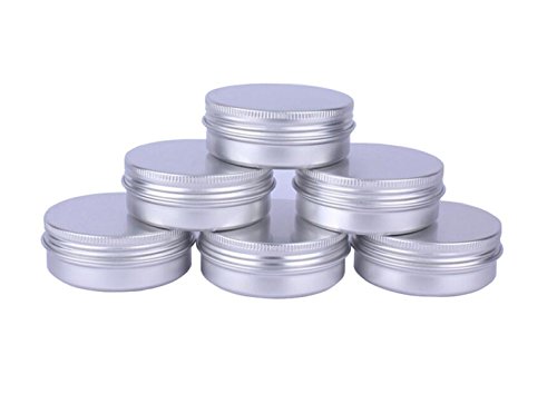 Upstore 10pcsVo[A~CosmeticTvPacking Tins Cases With Screw LidsEh̃ReiXg[WJarbvN[DIY SalvesLhEye ShadowpE_[and Tea
