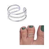 925 Sterling Silver Triple Band Toe Ring/Knuckle Ring | Small Adjustable Elegant Dainty Ring Handmad