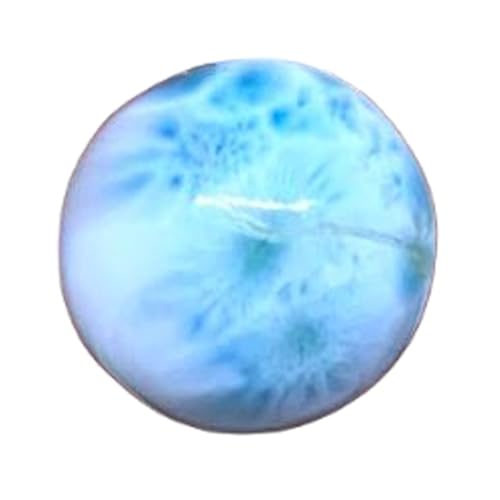 Larimar naturel cabochon rond 15mm pierre gemme lache pour bague et collier