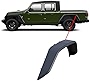Black Horse Tubular Rear Fender Flares TFFG20R Black TPO compatible with 2020-2022 Jeep Gladiator