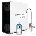 MIZUDO Reverse Osmosis Water Filtration System, 9-Stage Tankless Reverse Osmosis Water Filter, 1000GPD 3:1 Pure to Drain, Smart WiFi RO System Under Sink, LED Faucet, Reduce PFAS
