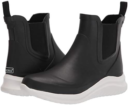 Chooka Womens Waterproof Bellevue Chelsea With Hybrid Sport Outsole Rain Boot, Black, 10 US | Image 6