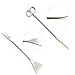 Signstek 5pcs Aquarium Tools Kit, Includes Straight & Curved Scissors, Substrate Spatula, Straight & Bent Tweezers - Stainless Steel