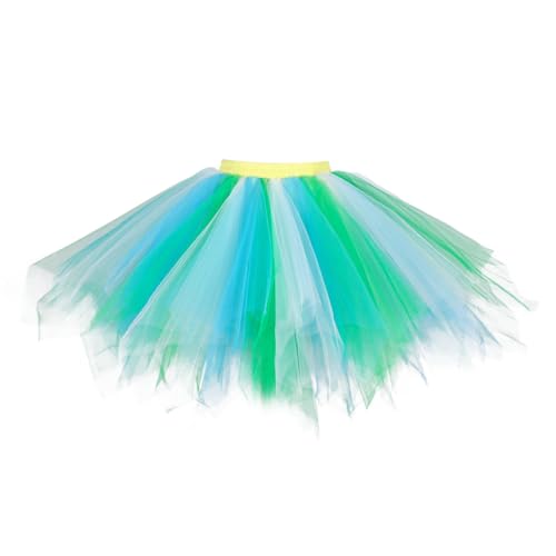 WWricotta Falda de Tul de para de Baile de Navidad para Mujer, Traje de, Faldas de Ballet Tutu Moldeadora