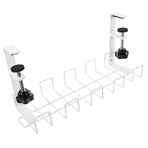 Bandeja organizadora de cables para escritorio para gestión de cables bajo escritorio miniatura 1