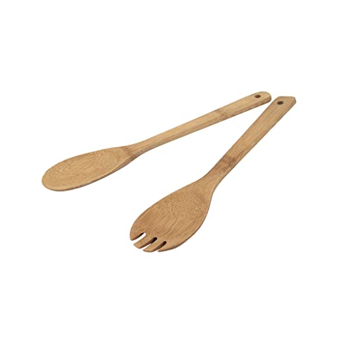 Ambiance Nature 507589 Bamboo Salad Utensils, 31 cm