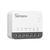 SONOFF ZBMINIR2 Zigbee Smart Schalter, Zigbee 3.0 Lictschalter, Zigbee Smart Switch Funktioniert mit Alexa & Google Home, Zigbee Hub Erforderlich, Neutralleitung Erforderlich