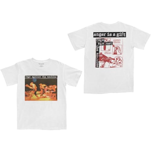 T-Shirt Rage Against The Machine avec Motif Imprimé Durable Rock Off Taille XXL