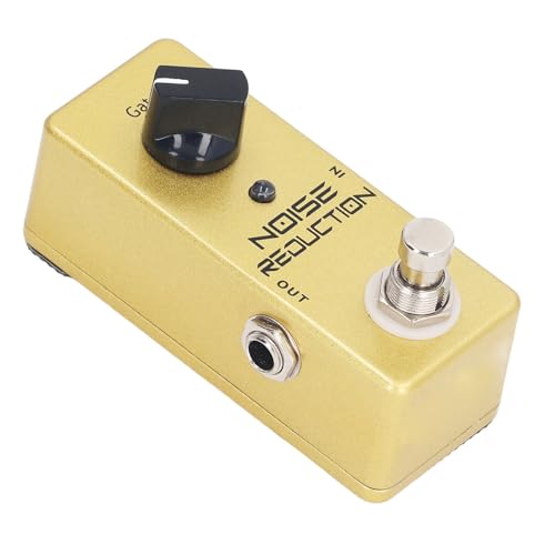 Noise Gate Pedal, Noise Killer Gitarrenpedal Noise Suppressor Effekt, mit LED-Anzeige, 26 DB Effektive Rauschunterdrückung, für E-Gitarre und True Bypass