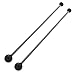 1 Pair Marimba Mallet Rubber Black Drumstick Double-Head Xylophone Mallets Musical Instruments Accessory Durable Double-Headed Sound Stick Marimba Accessories Percussion Tools