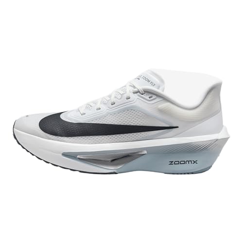 Nike Zoom Fly 6 Men's Road Racing Shoes (FN8454-104, White/Pure Platinum/Obsidian Mist/Gridiron)