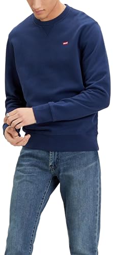 Levi's New Original Crew, Felpa Uomo, Dress Blues X, L