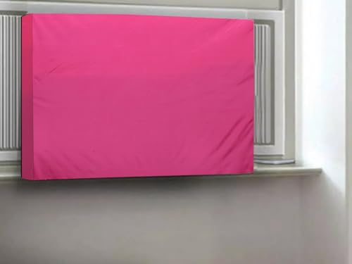 Image of Stylista Window ac Cover Suitable for O-General 1.5 Ton AXGB18CHAA-B, Pink Color Elastic fit Cover for Front and Rear of Window Ac