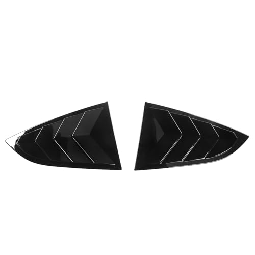 IKON MOTORSPORTS Side Window Louvers Compatible with 2022-2025 Subaru BRZ & Toyota GR86, IKON Style ABS Plastic Gloss Black Windshield Sun Shade Cover Vent 2PCS