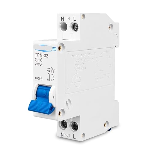 Interruptor aire doméstico 10A minidisyuntor de 18 mm para proteger la iluminación del hogar 4