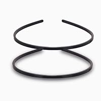 2 Stück Haarband, Kunststoff Einfach Stirnbänder, Stirnbänder mit Zähnen Dünne, DIY Stirnbände, 6mm Breite Glatte
