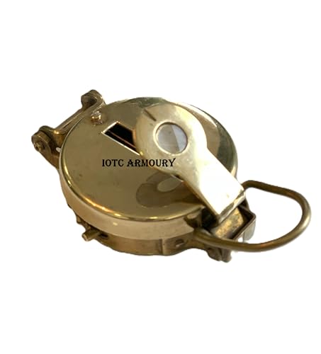 Brújula de Bolsillo Militar Náutica Vintage de Latón - Coleccionable, Regalo para Camping y Senderismo miniatura 4