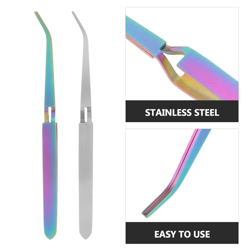 Pinzas para uñas Healeved 2 piezas para manicure miniatura 3