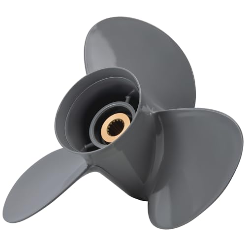 Image of Outboard Boat Propeller 13 1 /4x17 13 1 /2x15 13 3 /4x13 13x19 13x21 fit Honda Engines BFP60 BF75 /90 /100 /115 /130HP 15 Spline Tooth Aluminum 3 Blades RH