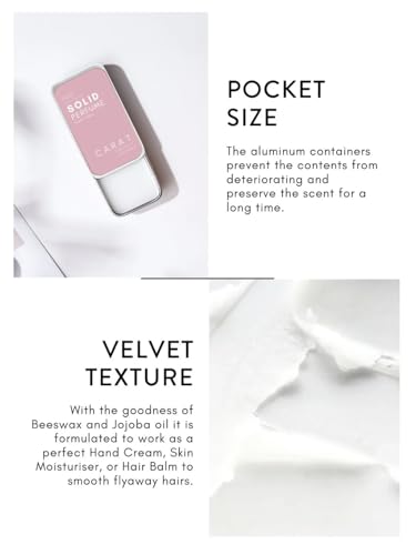 Image of EM5 Solid Perfume | Alcohol Free & Non-Greasy Cologne | Strong & Long Lasting Fragrance | 12g (Carat (Green, Floral, Powdery, Fruity))
