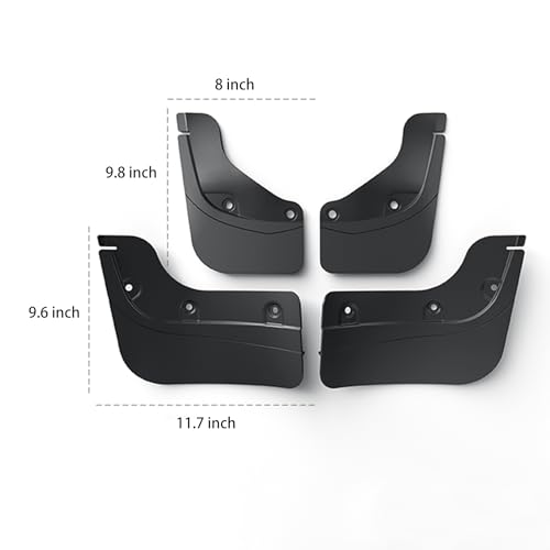 Image of 2025 New Tesla Model Y Juniper Accessories Mud Flaps - [Stay Clean Protect Paint No Drilling Required] ESDOPA All Weather Splash Guards Body Kits Compatible with Tesla New Model Y 2026(Black Set of 4)