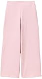 Pantalone in tessuto stretch con gamba larga, giro vita regolabile internamente, logo ricamato sul dietro