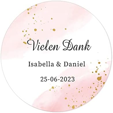 Personalisiertes Acryl-Etiketten - Spiegelfolie Für Hochzeit Und Feiern